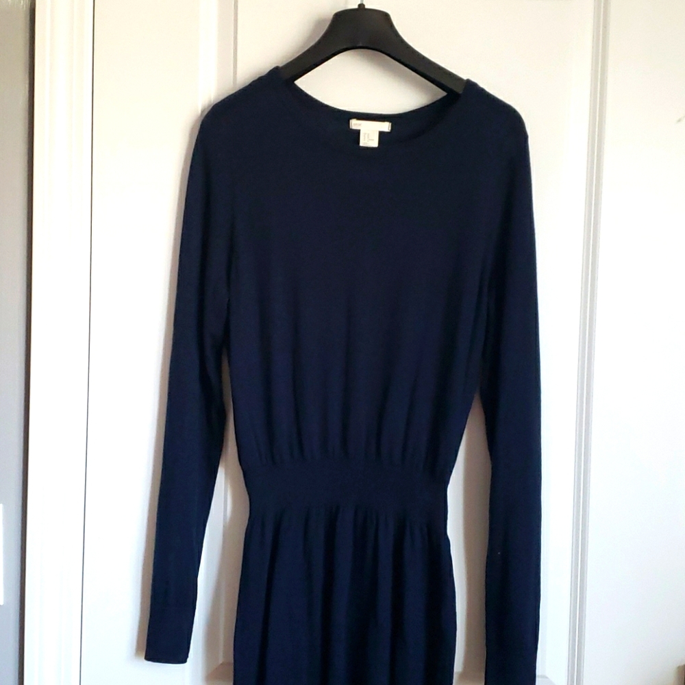 H&M Navy Sweater Dress